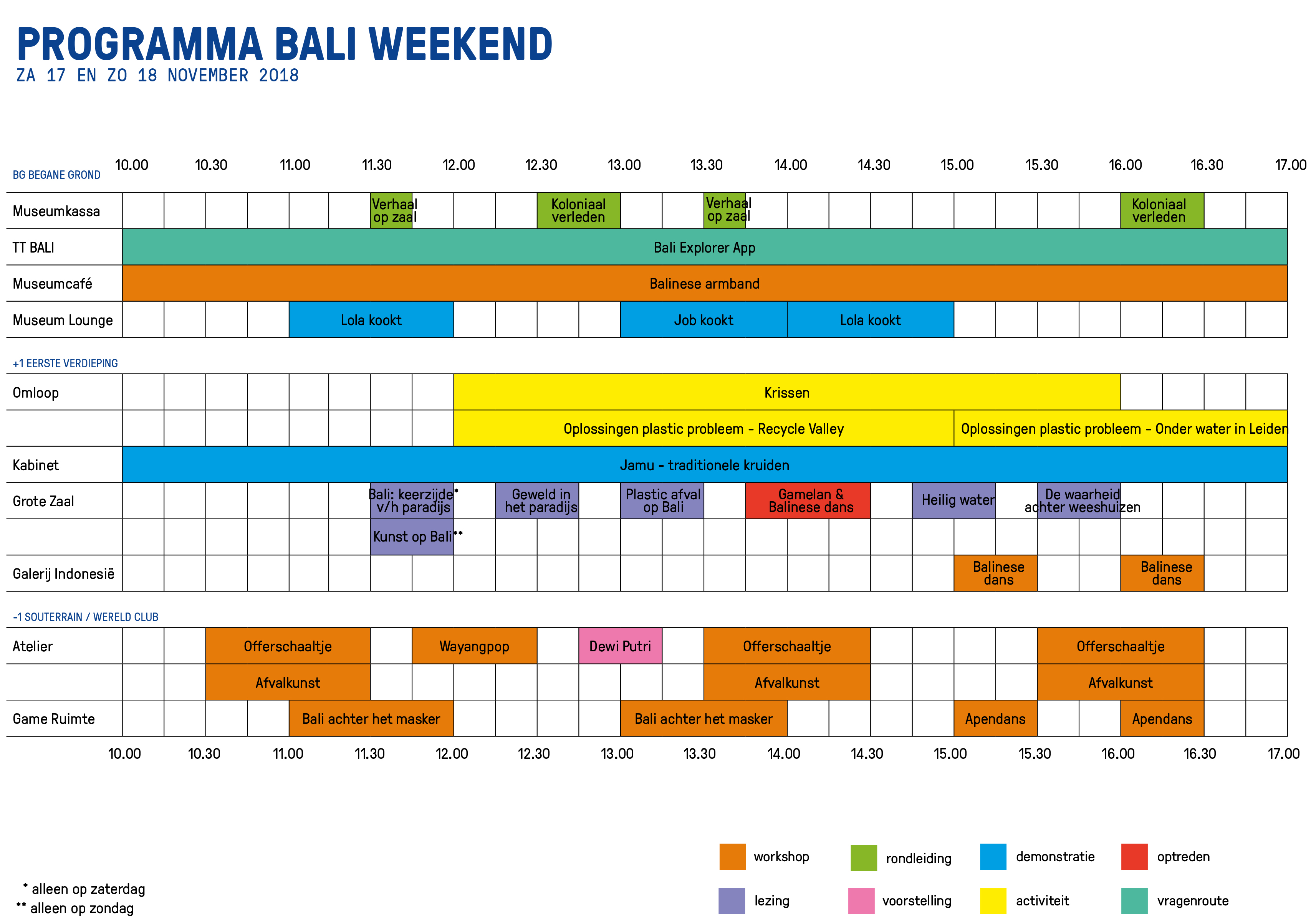 Programma Bali weekend