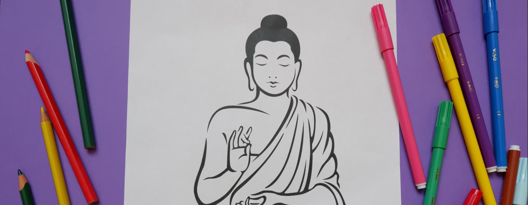 boeddha-kleurplaat